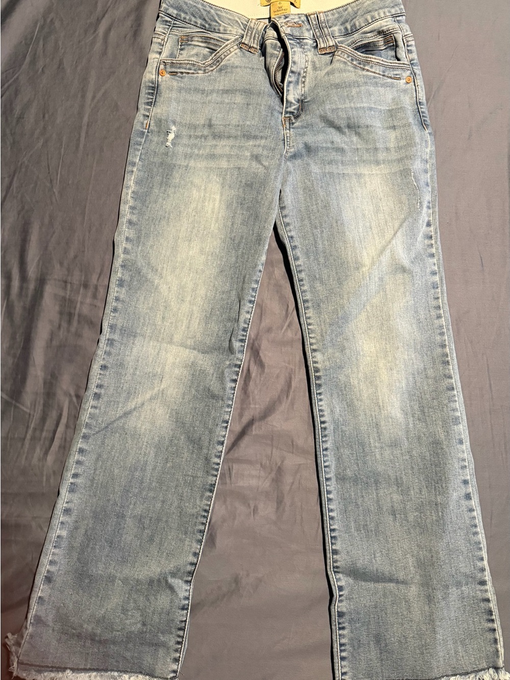 Democracy Light Wash Women's Straight-Leg Jeans - Light Blue